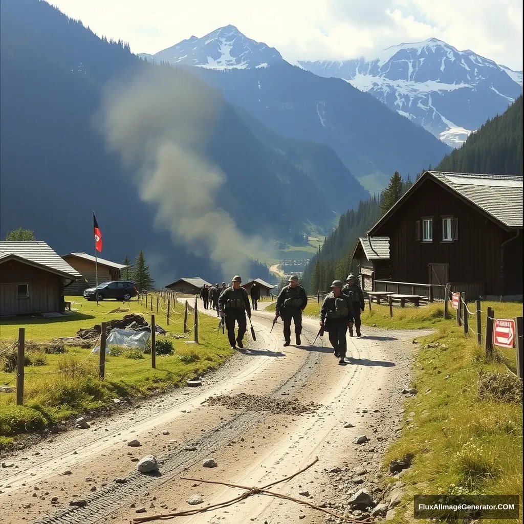 "war at the Swiss border"