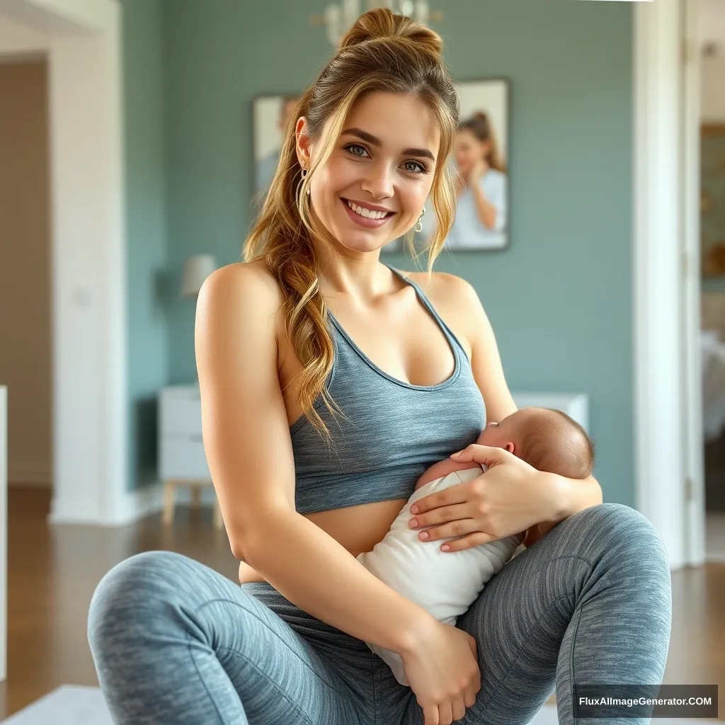 Fitness model influencer Emma in The Babysitter - Image