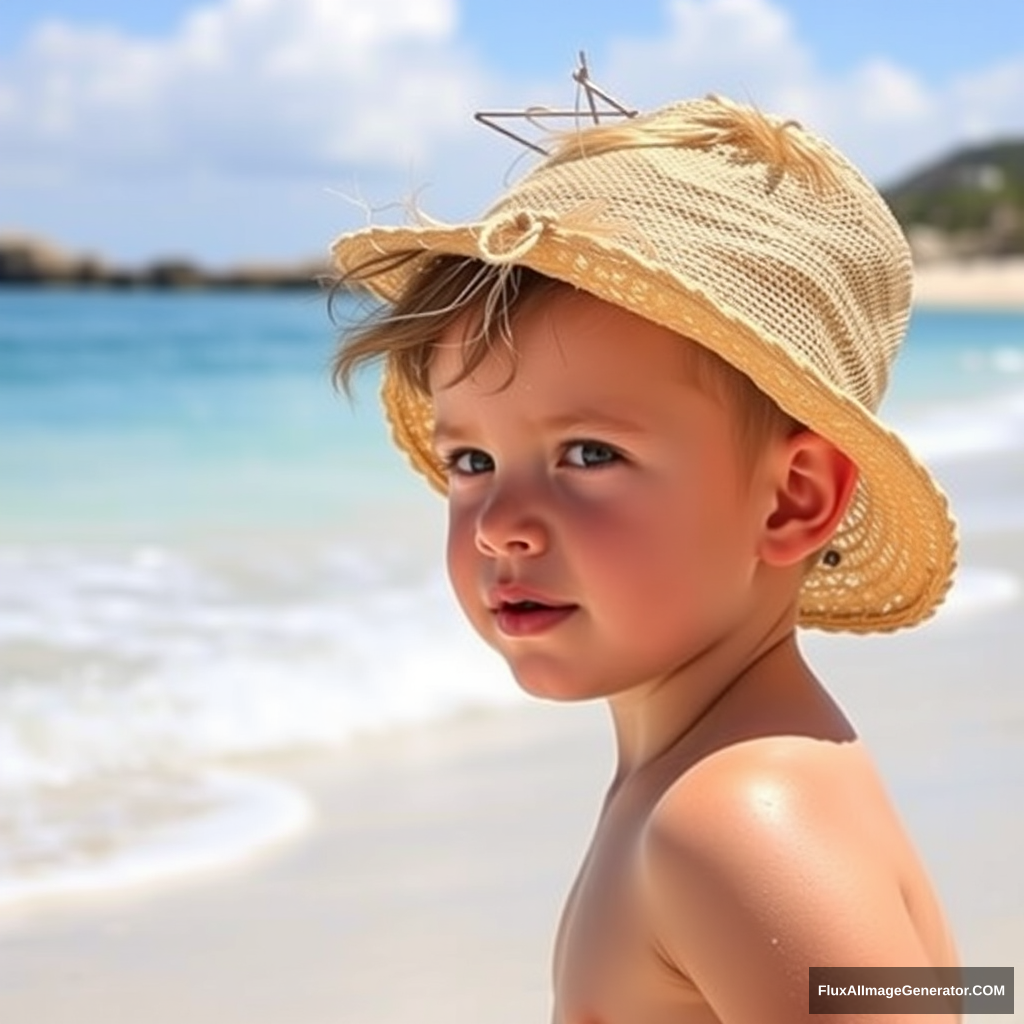 boy at the beach