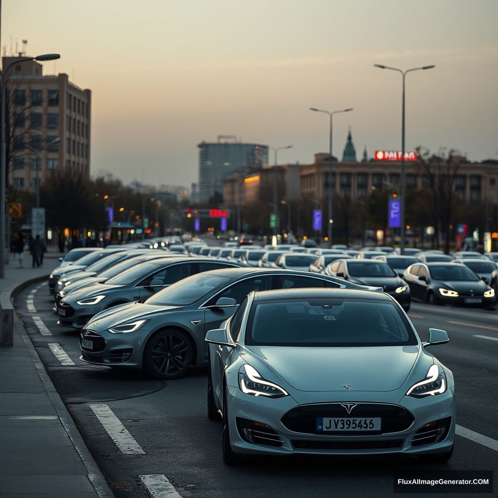 tesla cars in Tehran