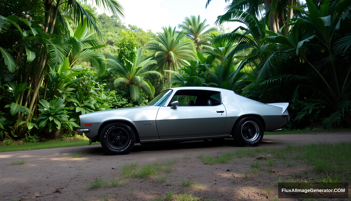 1972 Camaro in the jungle