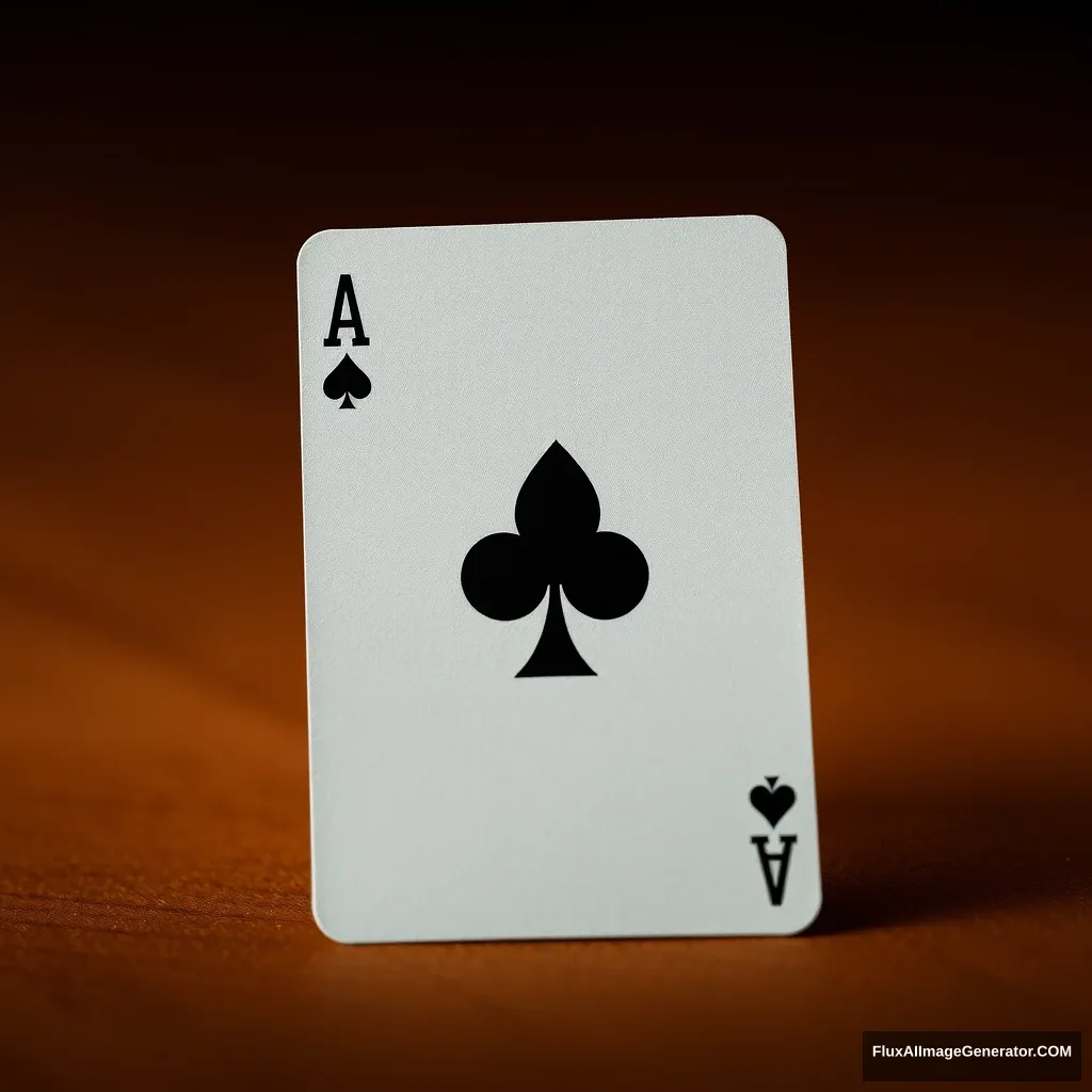 poker card, Ace of clubs - Image