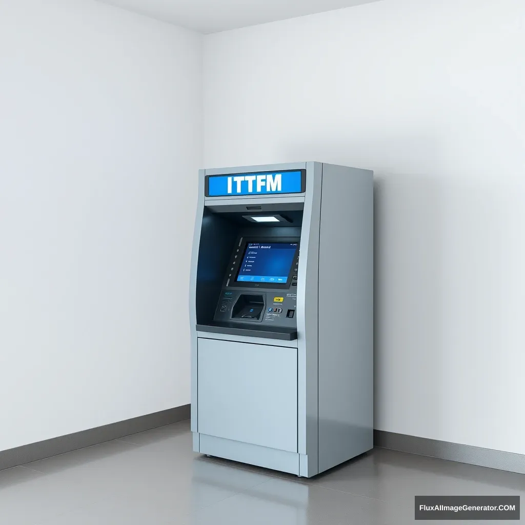 An Intelligent Teller Machine (ITM) in an empty room