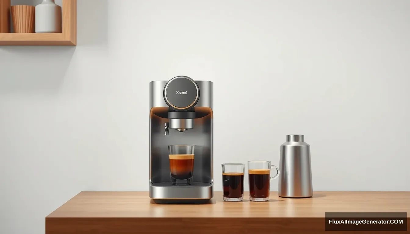 A coffee machine, beautiful, xiaomi style. - Image