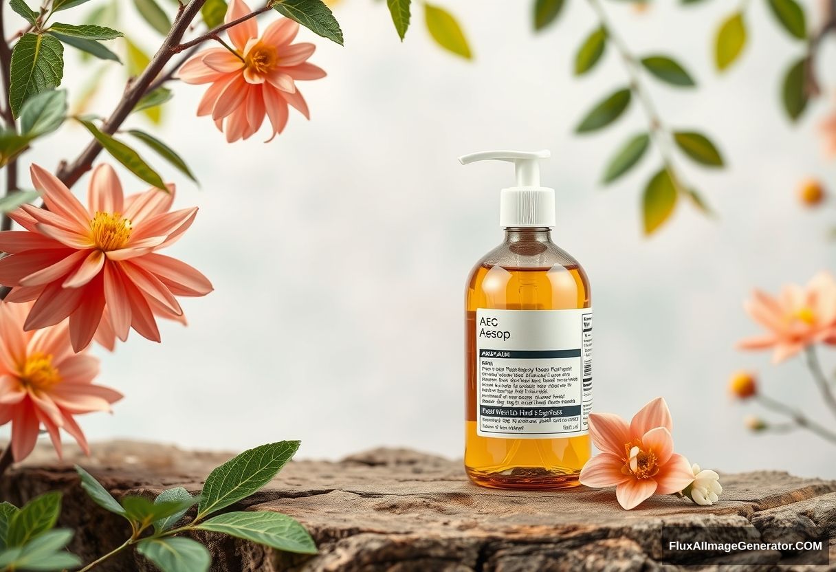 Aesop hand wash, Japanese background - Image