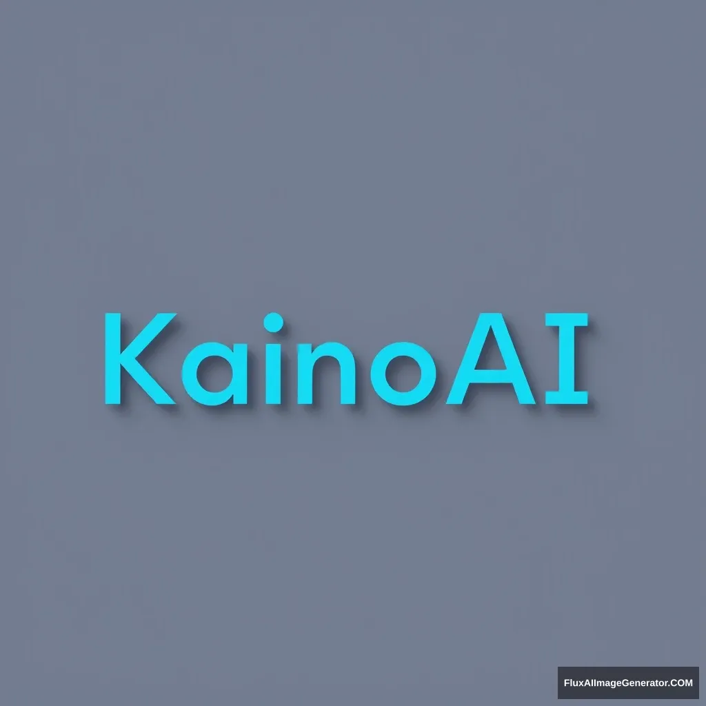 A technology logo with blue words "KainoAI" for an AI company.