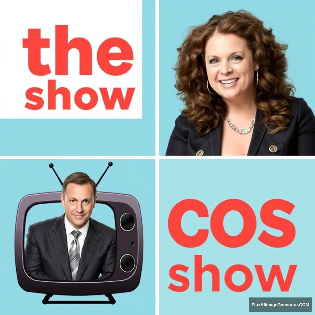 Poster for a new TV show called "the COS show"