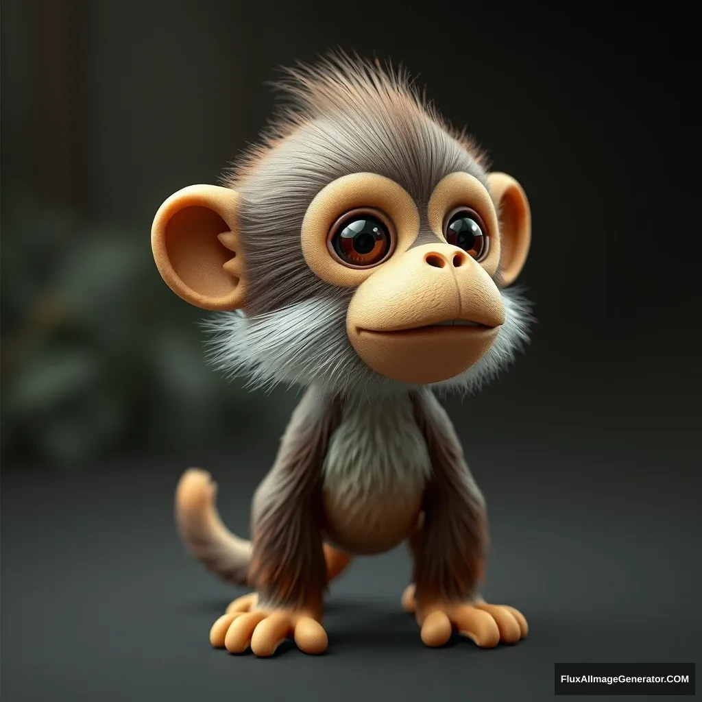 Product design for a dog that resembles a monkey. - Image