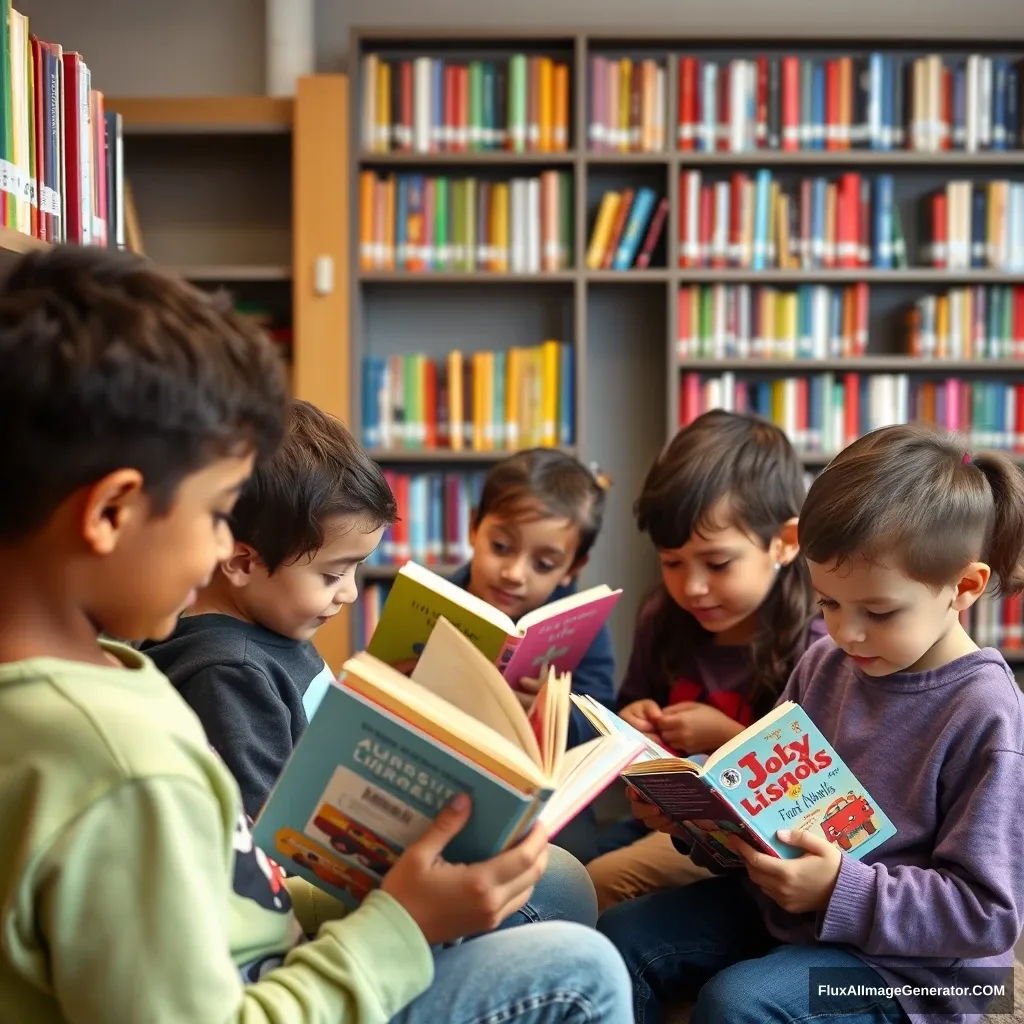 Kids are avid readers, and libraries are connected to each other, making it easy to borrow books. - Image