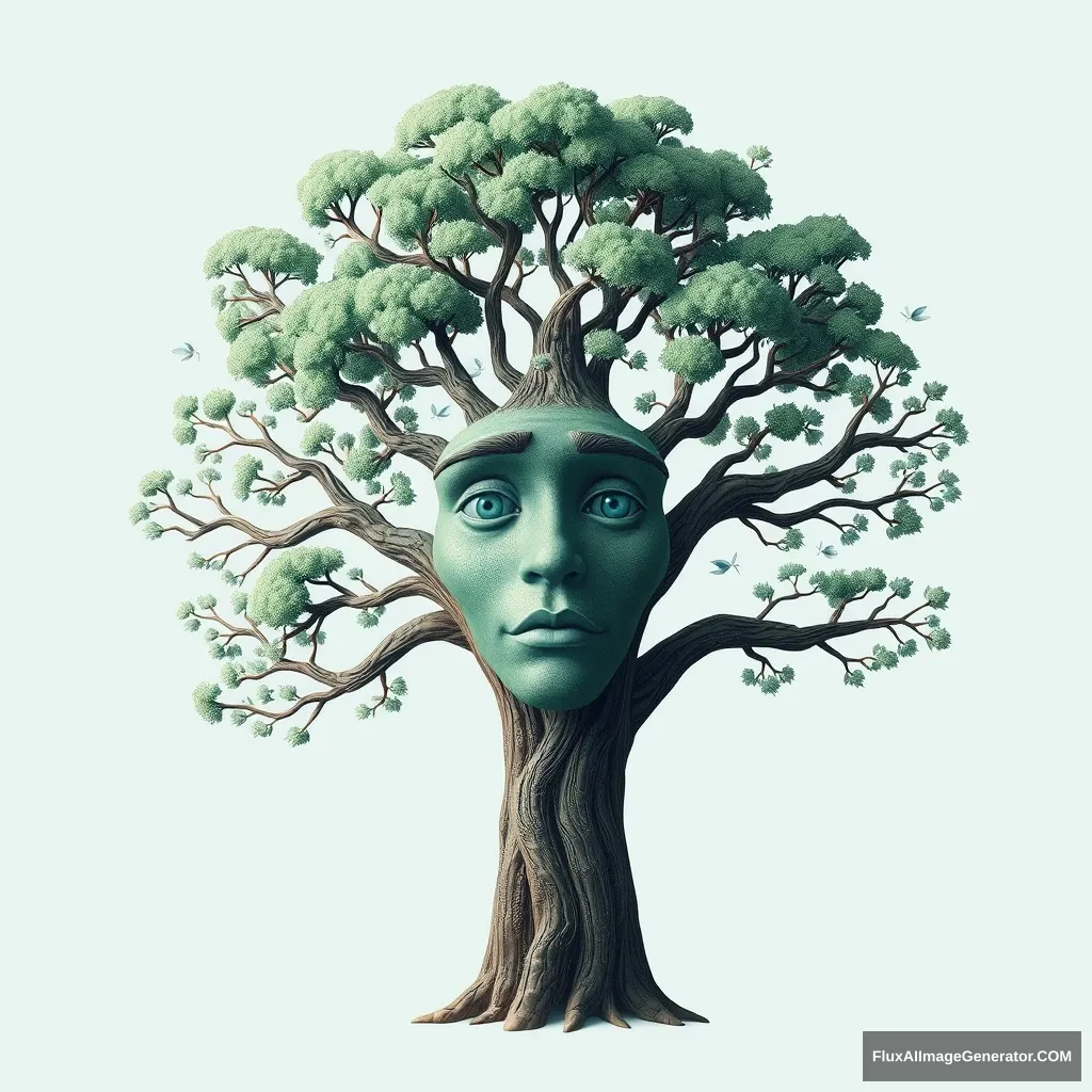 "I want to generate a tree with a face."