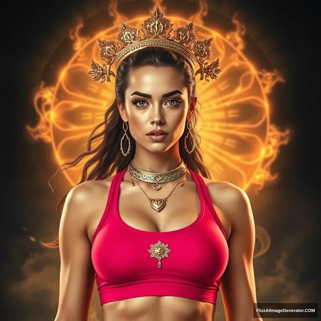 Fitness model influencer Emma's ascension to godhood.