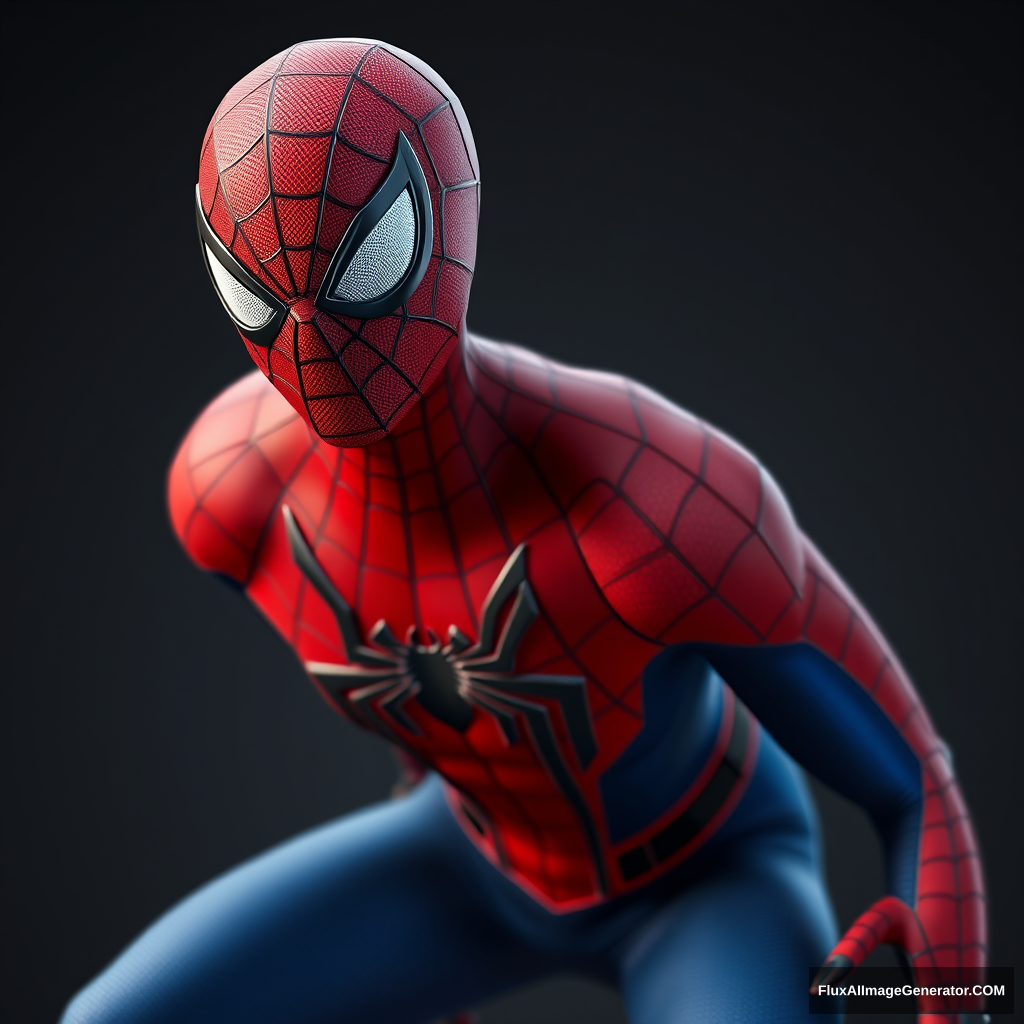 spiderman,realistic,3d render