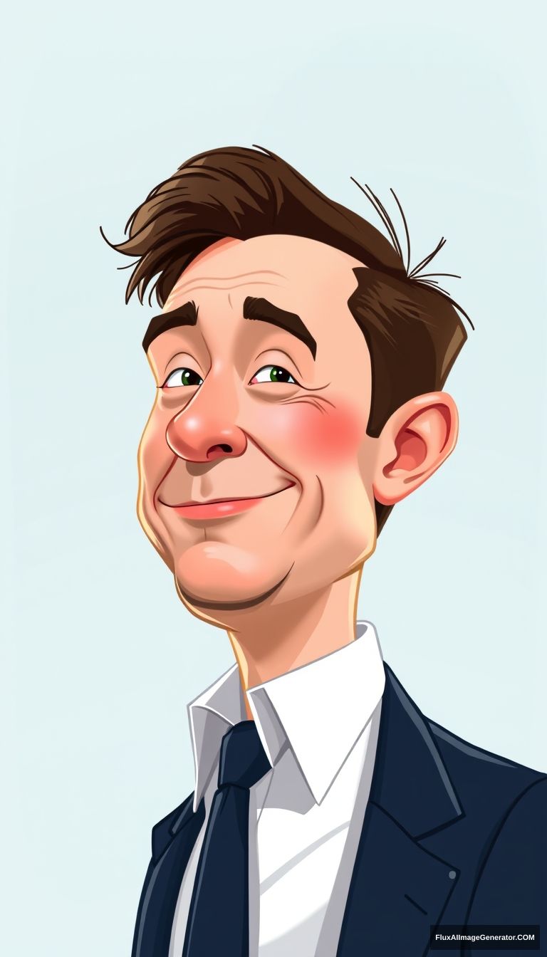 Elon Musk, Caricature, Disney style - Image