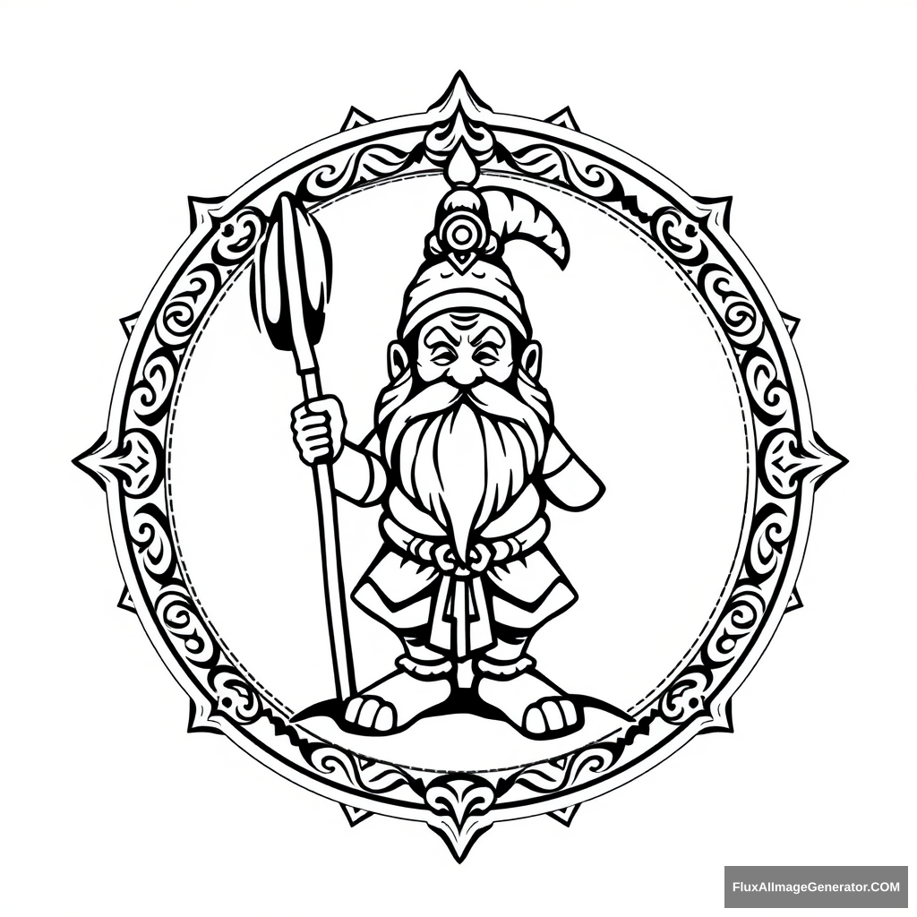 The emblem of the yogi dwarf