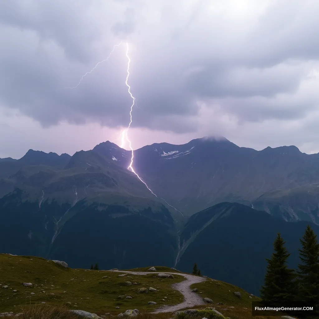 a clap of thunder on the Tournette