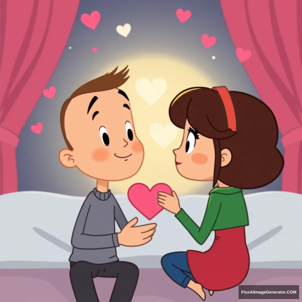 Cartoon love stories video