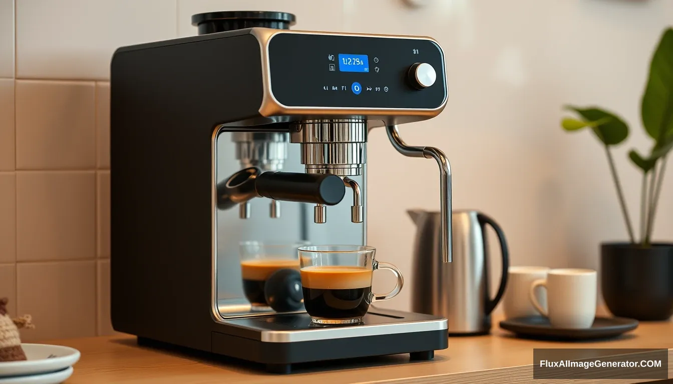 A coffee machine, beautiful, xiaomi style.