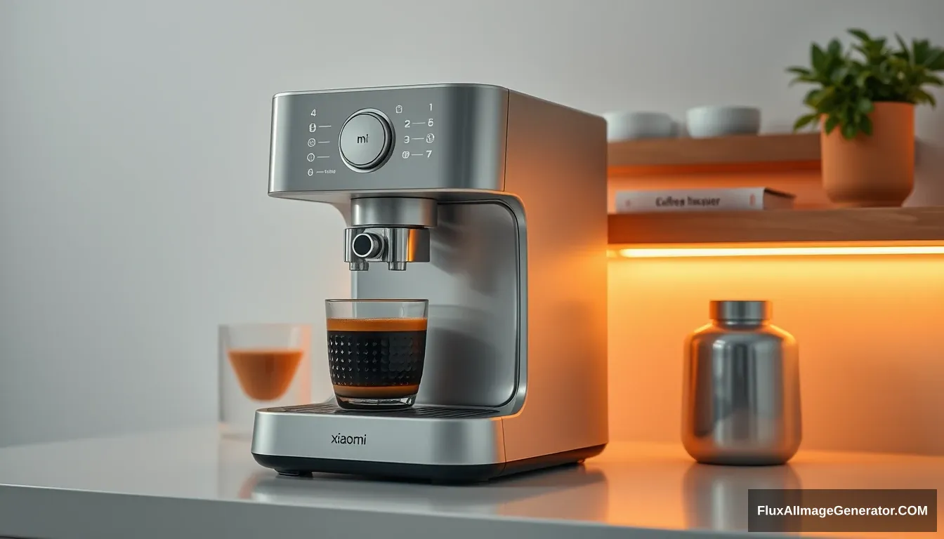 A coffee machine, beautiful, xiaomi style.