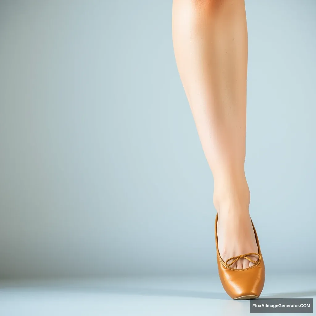 Mature woman wearing ballet pumps - Image