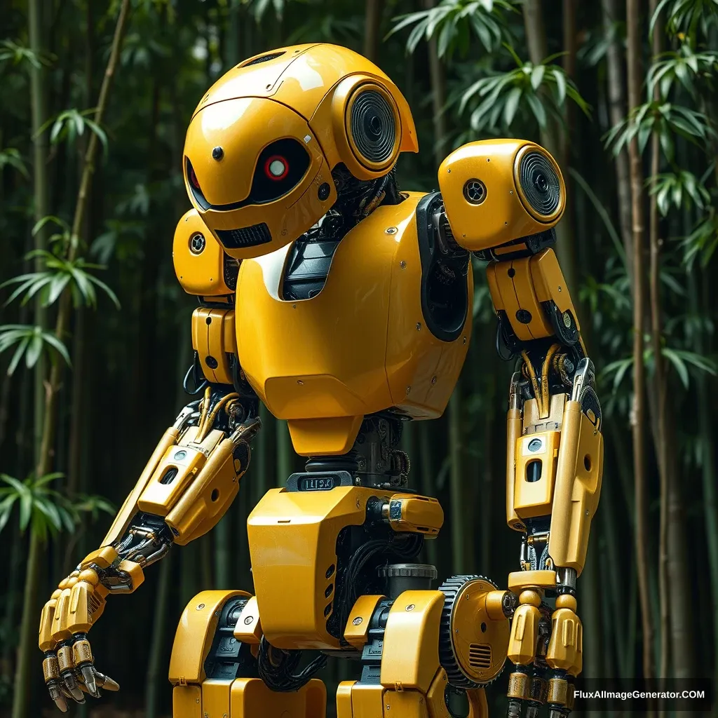 High definition, large bamboo robot - Image