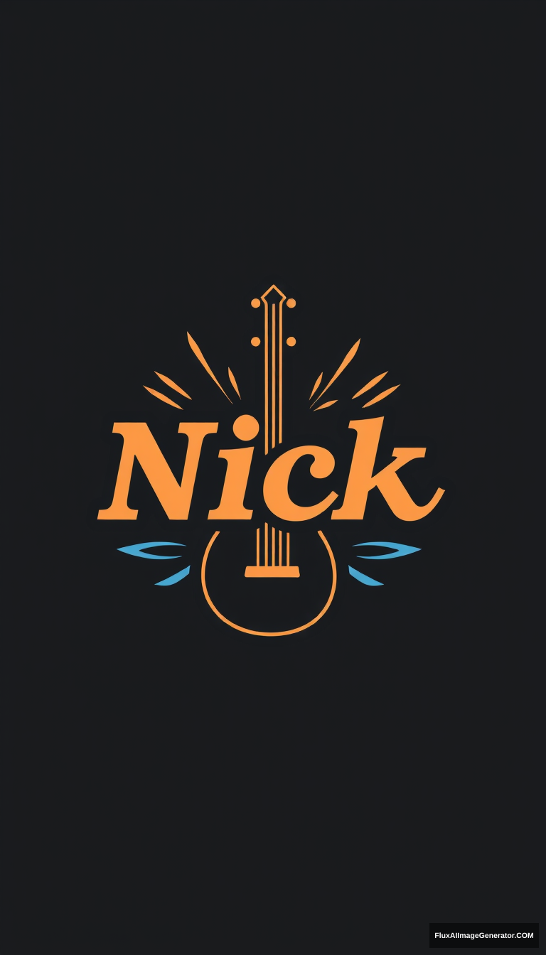 Create a logo that says Nick but uses musical elements. Should show quality. - Image