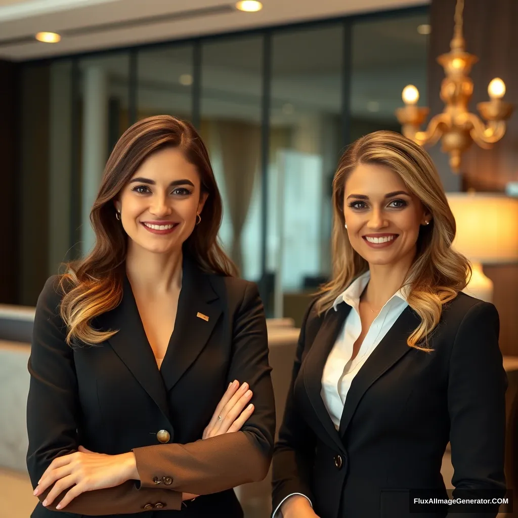 female concierge, expert photo - Image