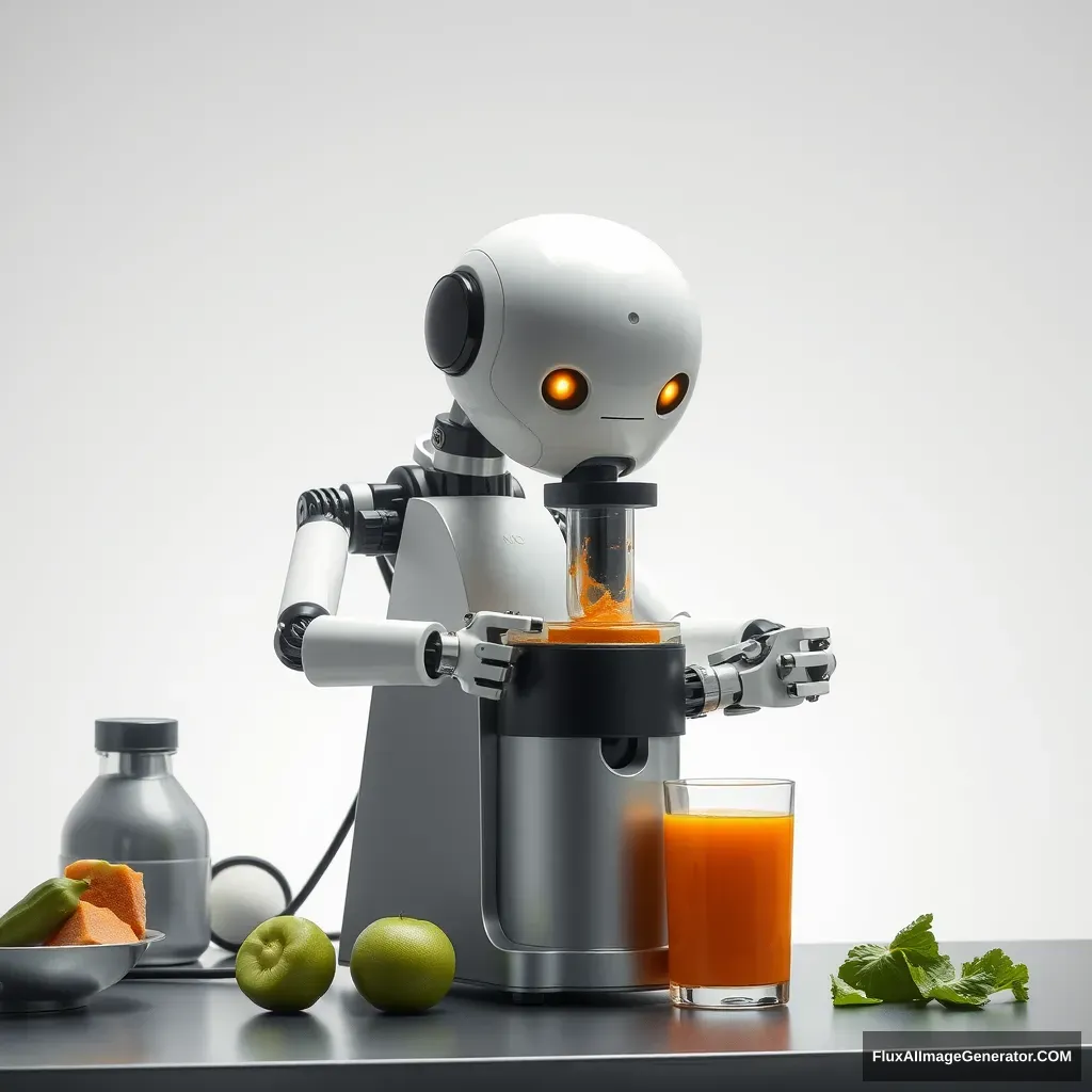 Robot making juice