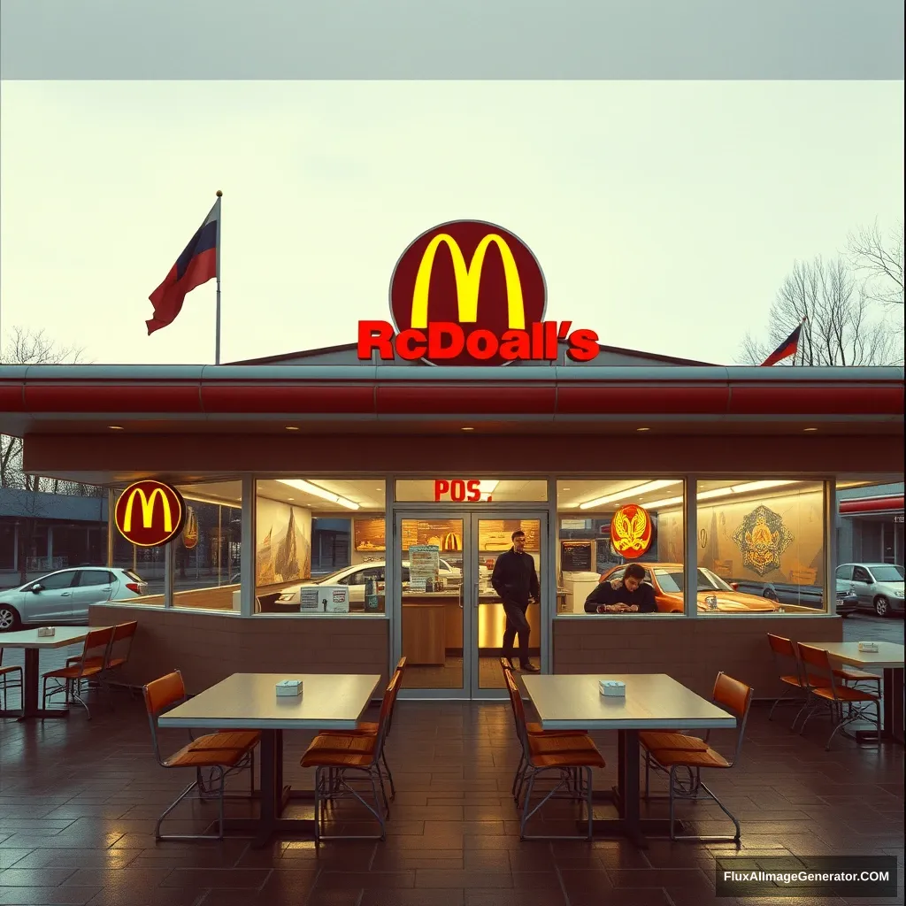 a Soviet McDonald's restaurant - Image