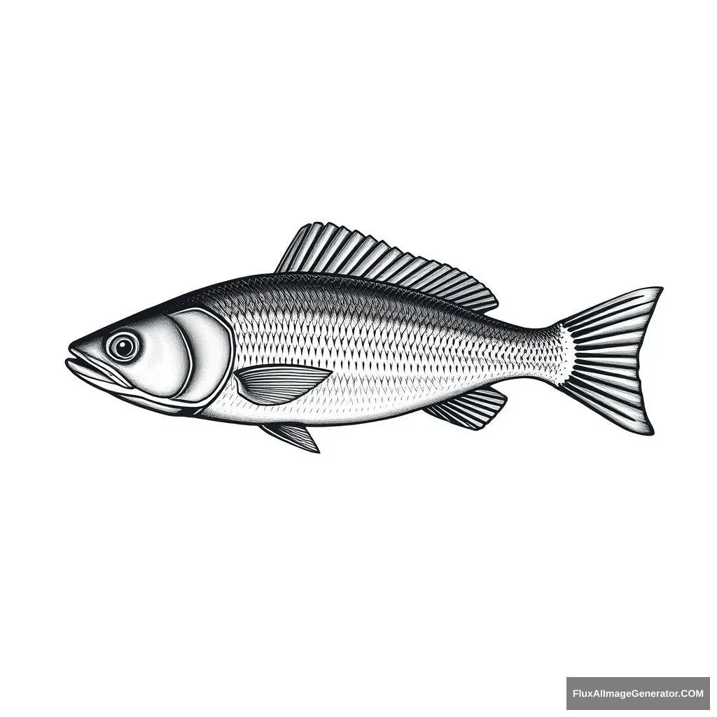 Fresh fish advertisement name engraved Fresh O fresh