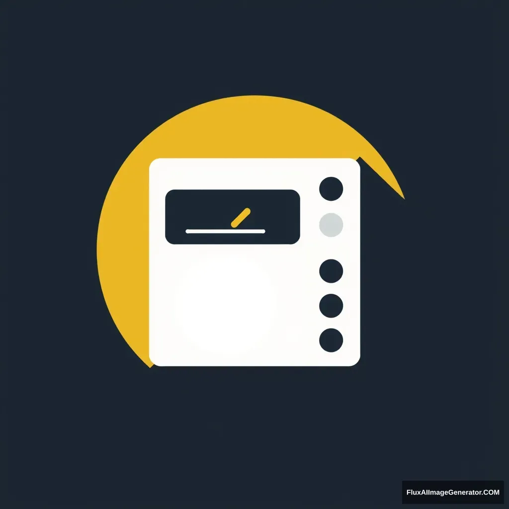 flat svg icon, music player, signal, simple glyphs - Image