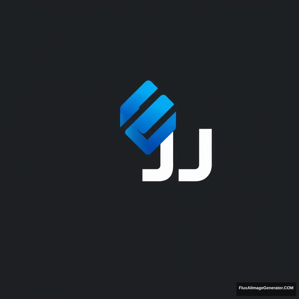 I would like to design a logo for my company named DJ. The theme color for the logo is blue, and my company is engaged in the hazardous materials transportation industry.