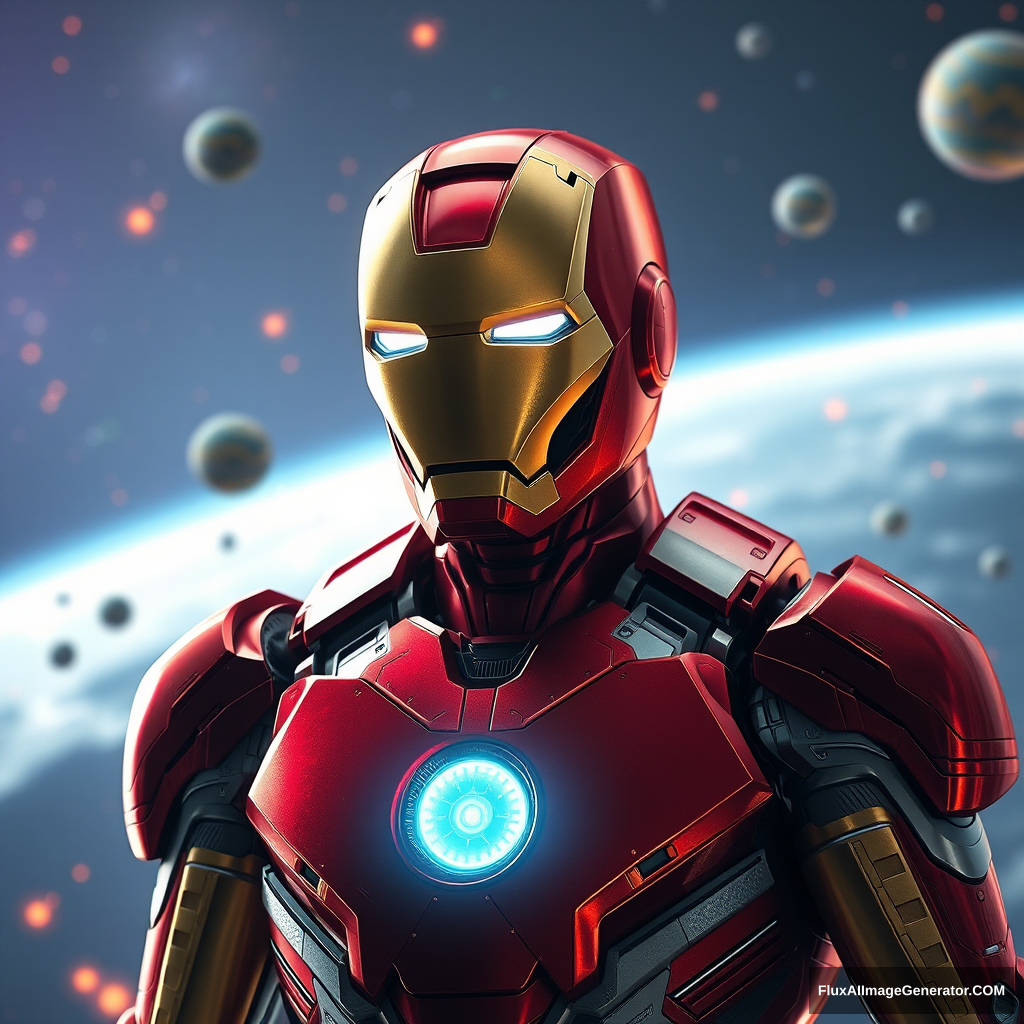 iron man in space