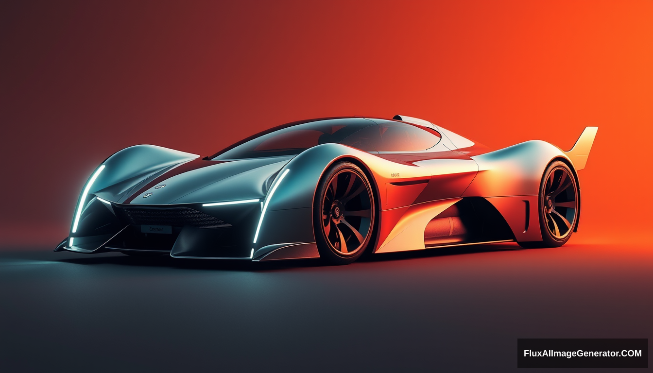 Concept car, as designed by Syd Mead, inspired by the F15 fighter, 4k, photographic.