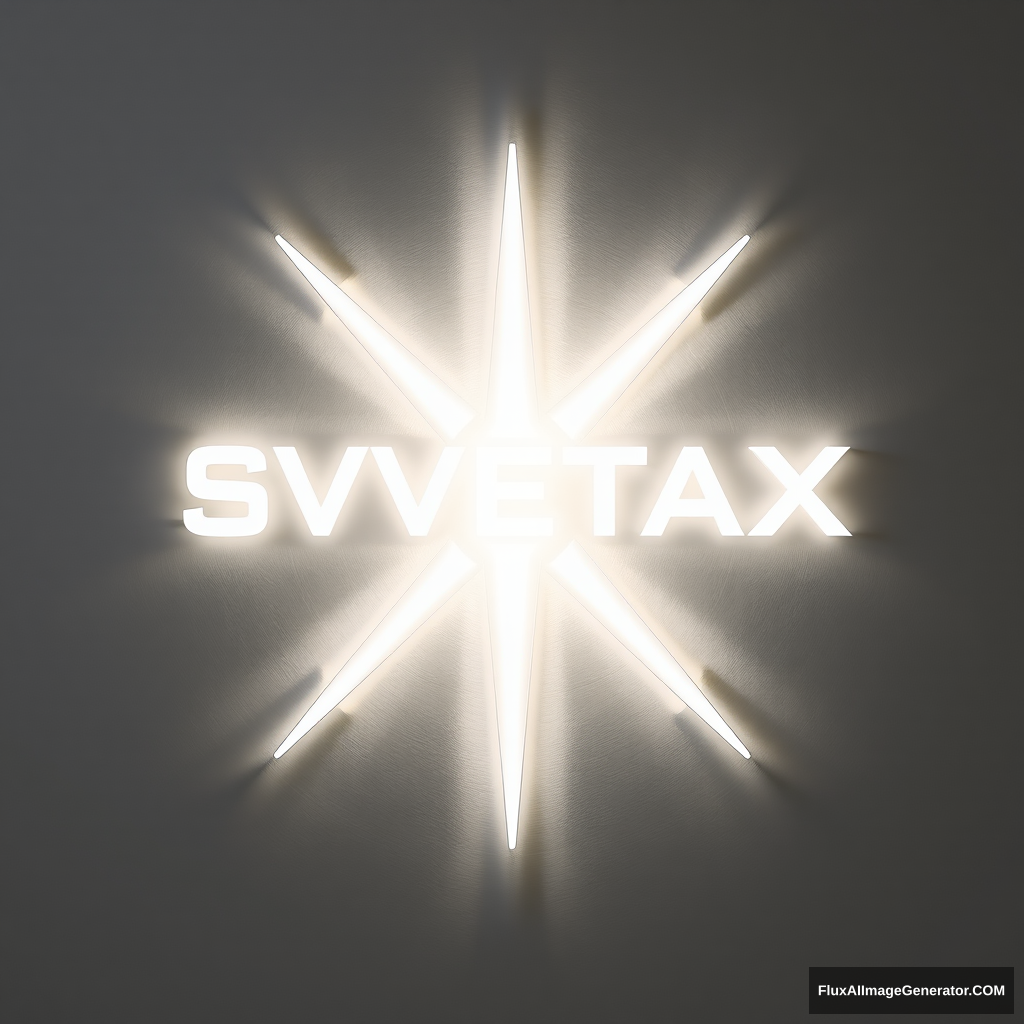 Modern “SVETAX” LED luminaire logo - Image