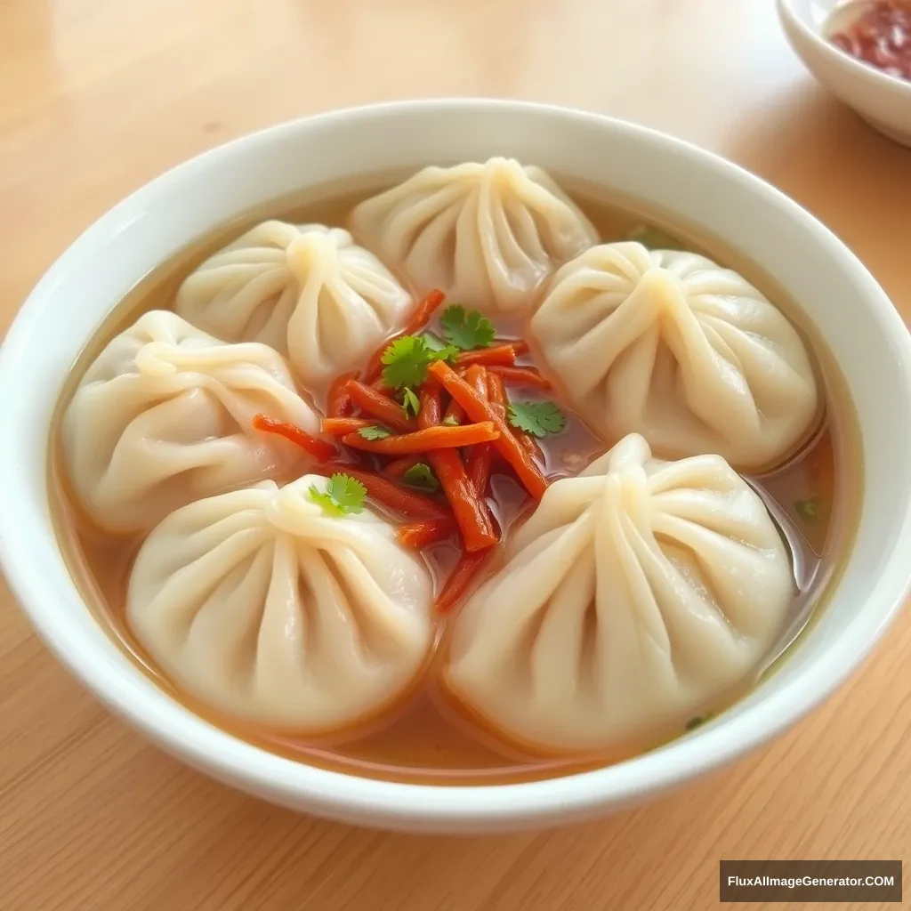 Delicious and tasty soup dumplings. - Image