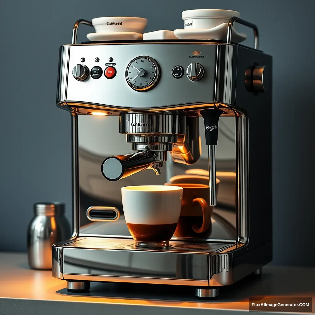 A coffee machine, beautiful.