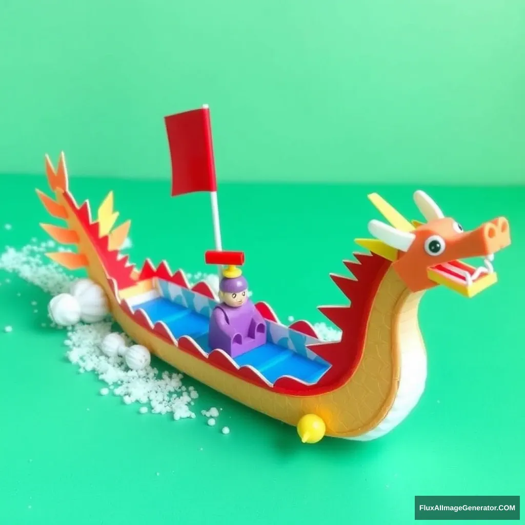 "Make a Dragon Boat for Dragon Boat Festival."