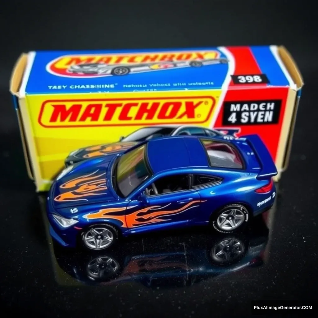 Matchbox car with box as photo. - Image