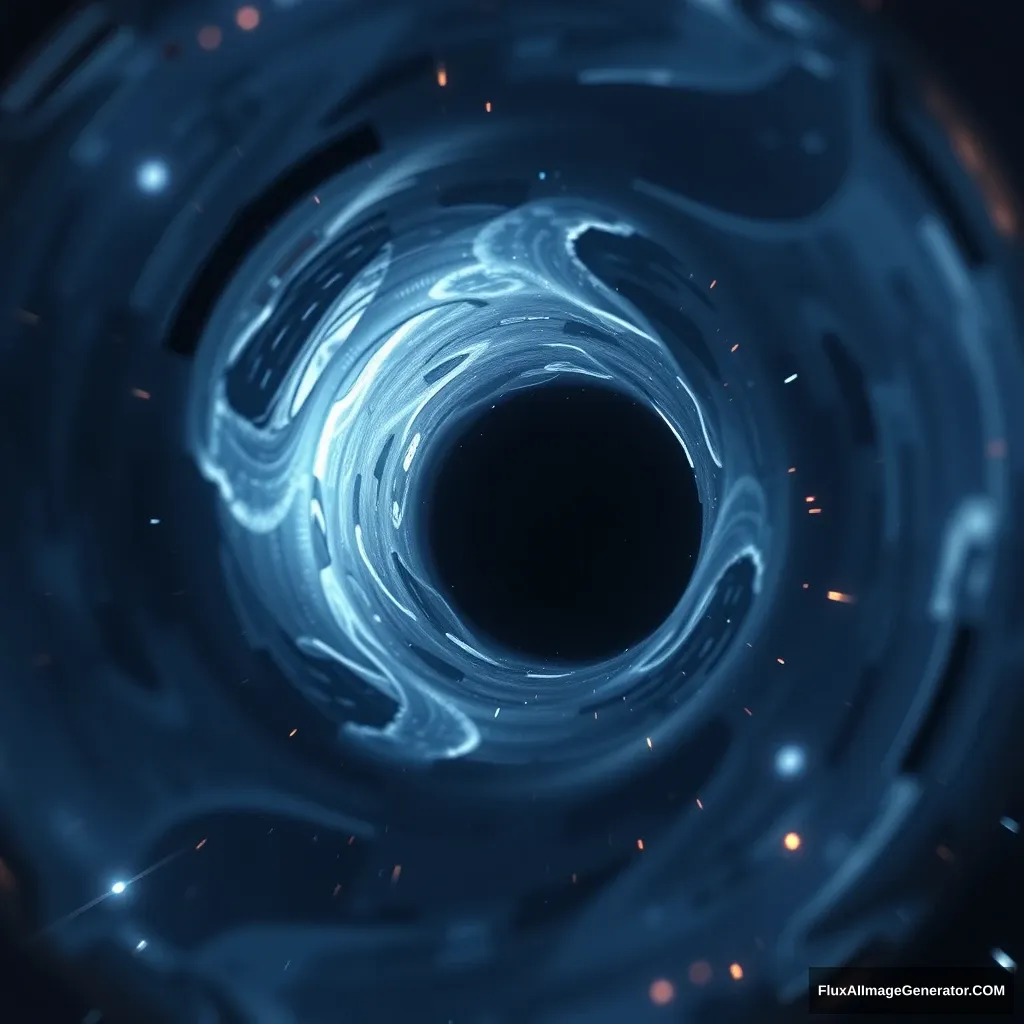 "The black hole effects in Interstellar."