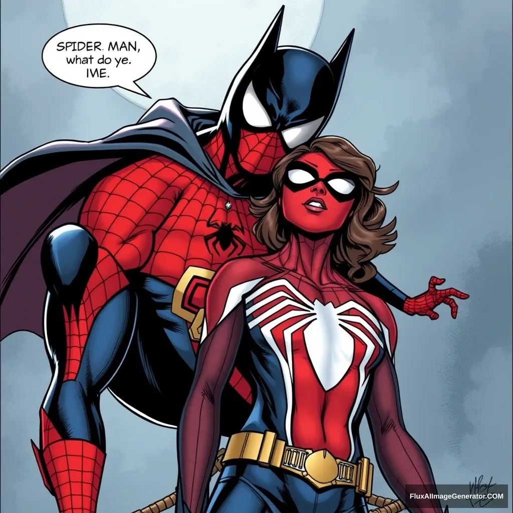 Spider-Man with Batwoman