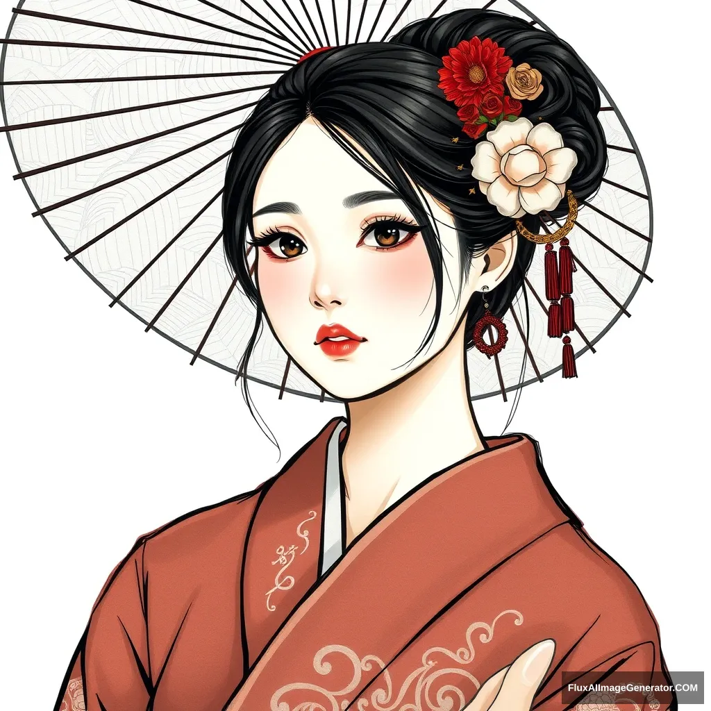 "Japanese-style beautiful woman"