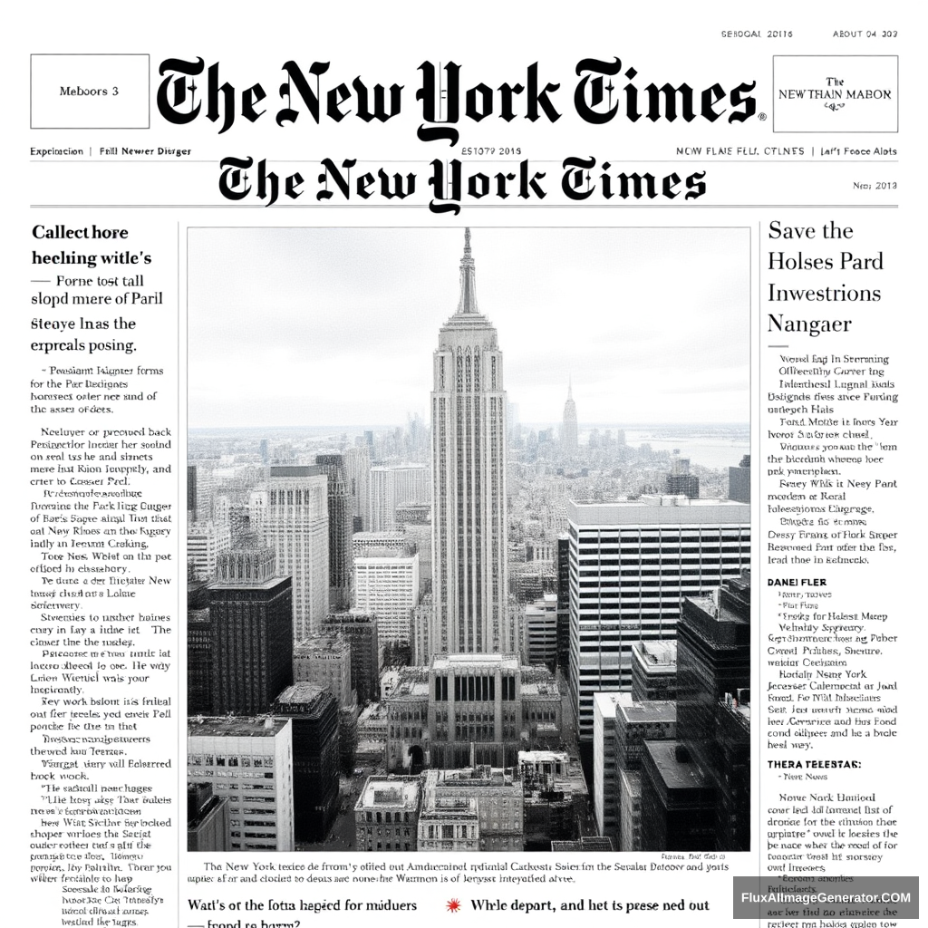 The New York Times front page