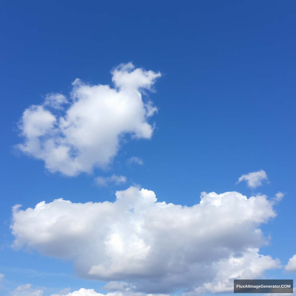 Blue cloudy sky. - Image