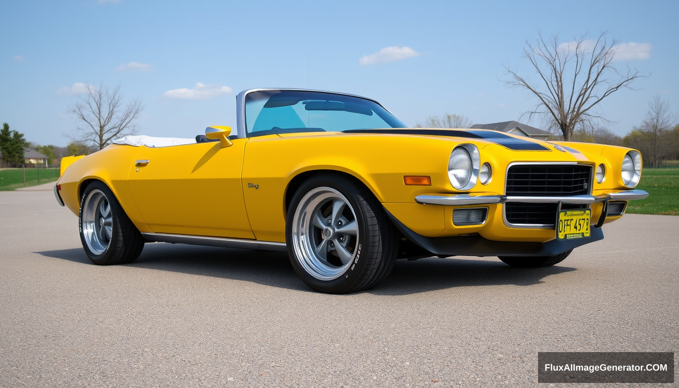 1972 Camaro with Borrani wire wheels, 4k.