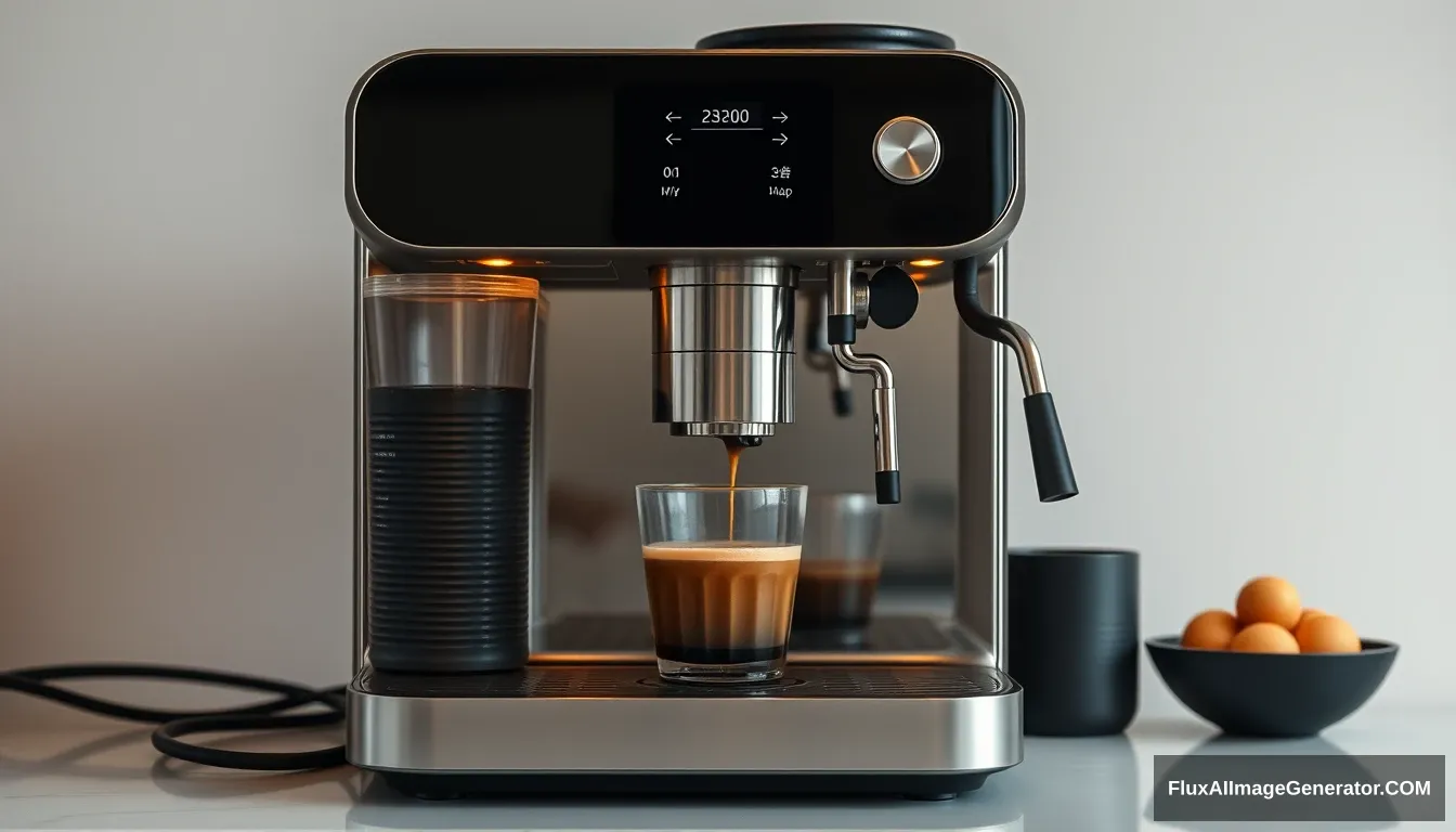 A coffee machine, beautiful, xiaomi style.