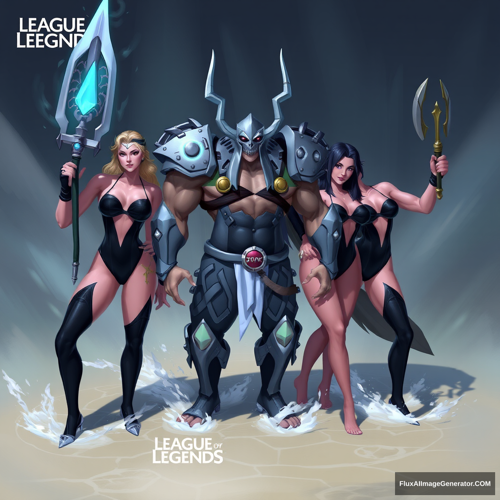 "Swimsuit Party of Mordekaiser in League of Legends" - Image