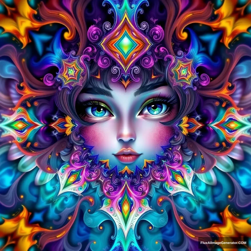 (masterpiece, top quality, best quality, official art, beautiful and aesthetic:1.2), (1 girl), extremely detailed, (fractal art:1.3), colorful, highest detailed.. - Image