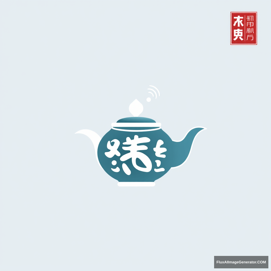 "Qingruo Small Teapot Logo Design"