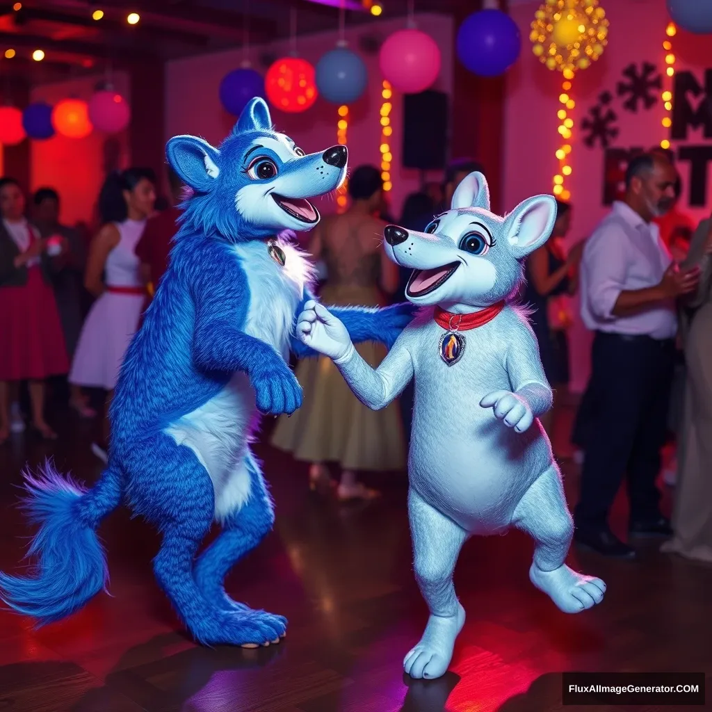 bluey and bingo dancing