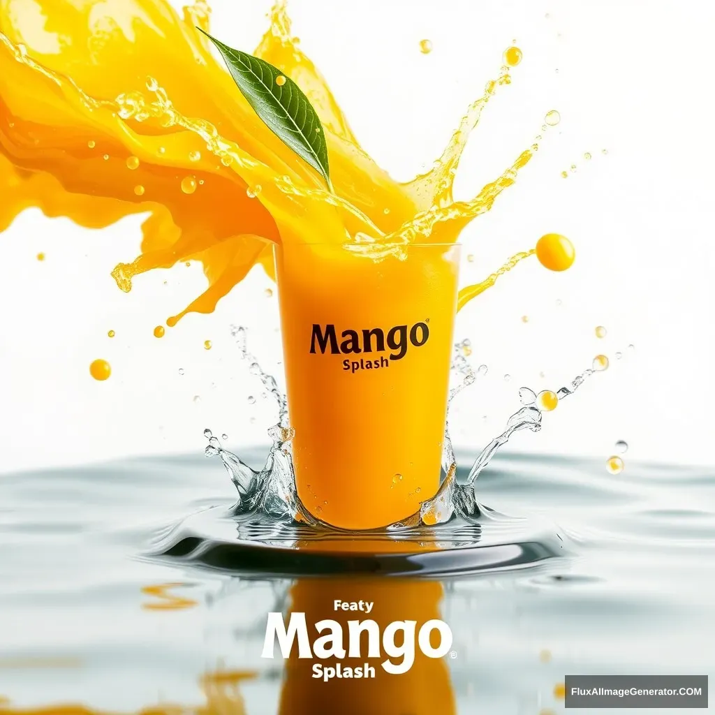 Mango splash advertisement - Image